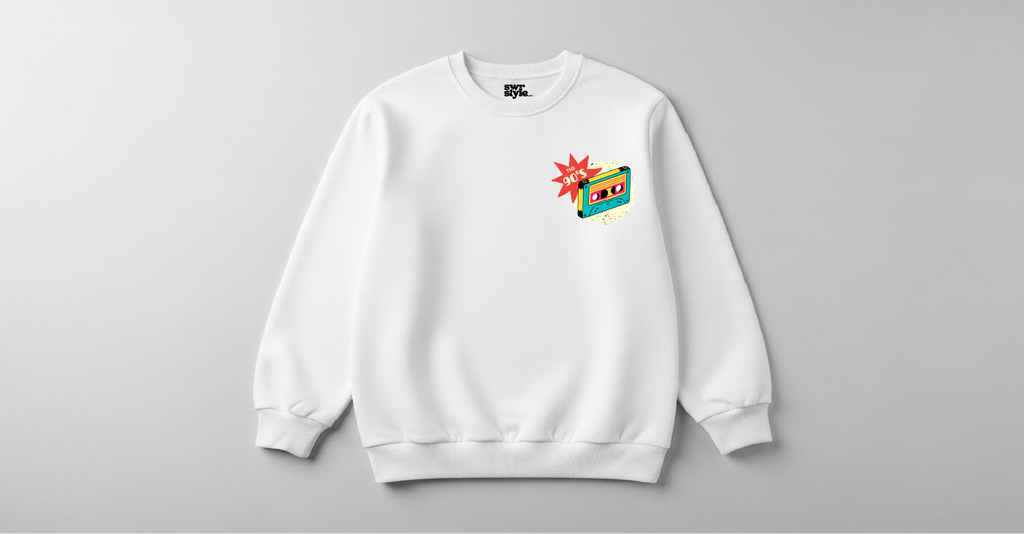 The 90's - Unisex Baskılı Sweatshirt - Regular Kalıp