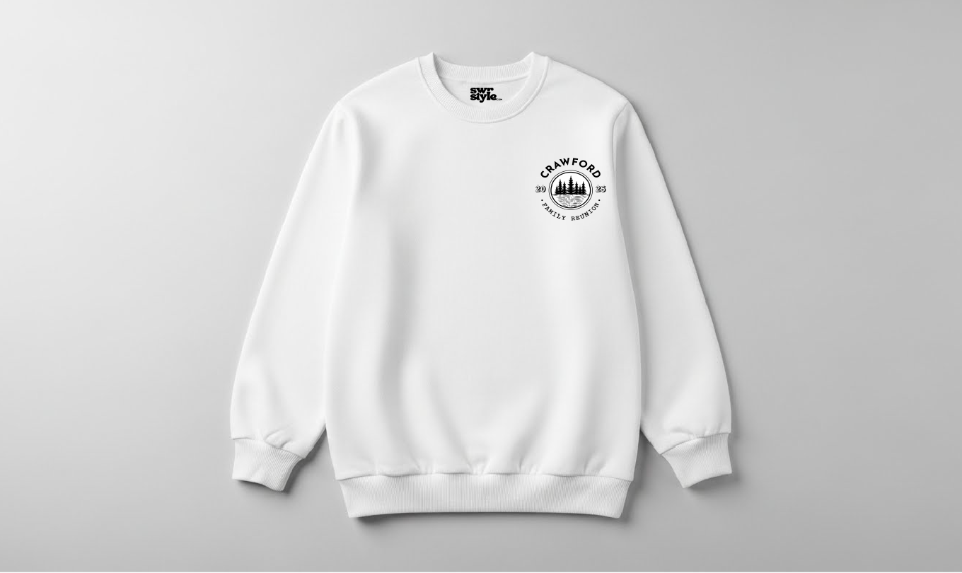 Crawford- Baskılı Unisex Sweatshirt - Regular Kalıp