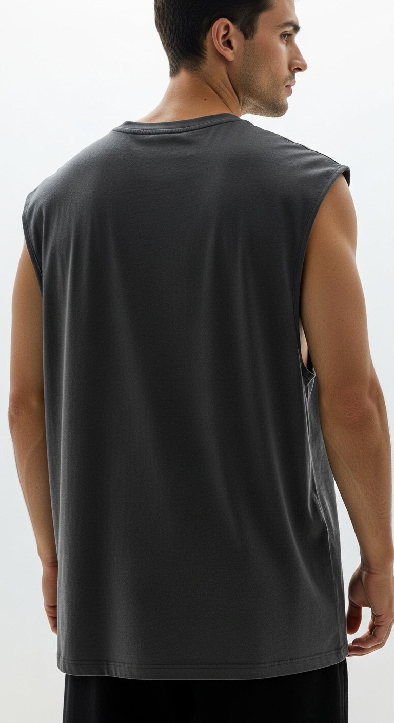 Swr - Unisex Baskısız Sıfırkol T-shirt - Regular Kalıp