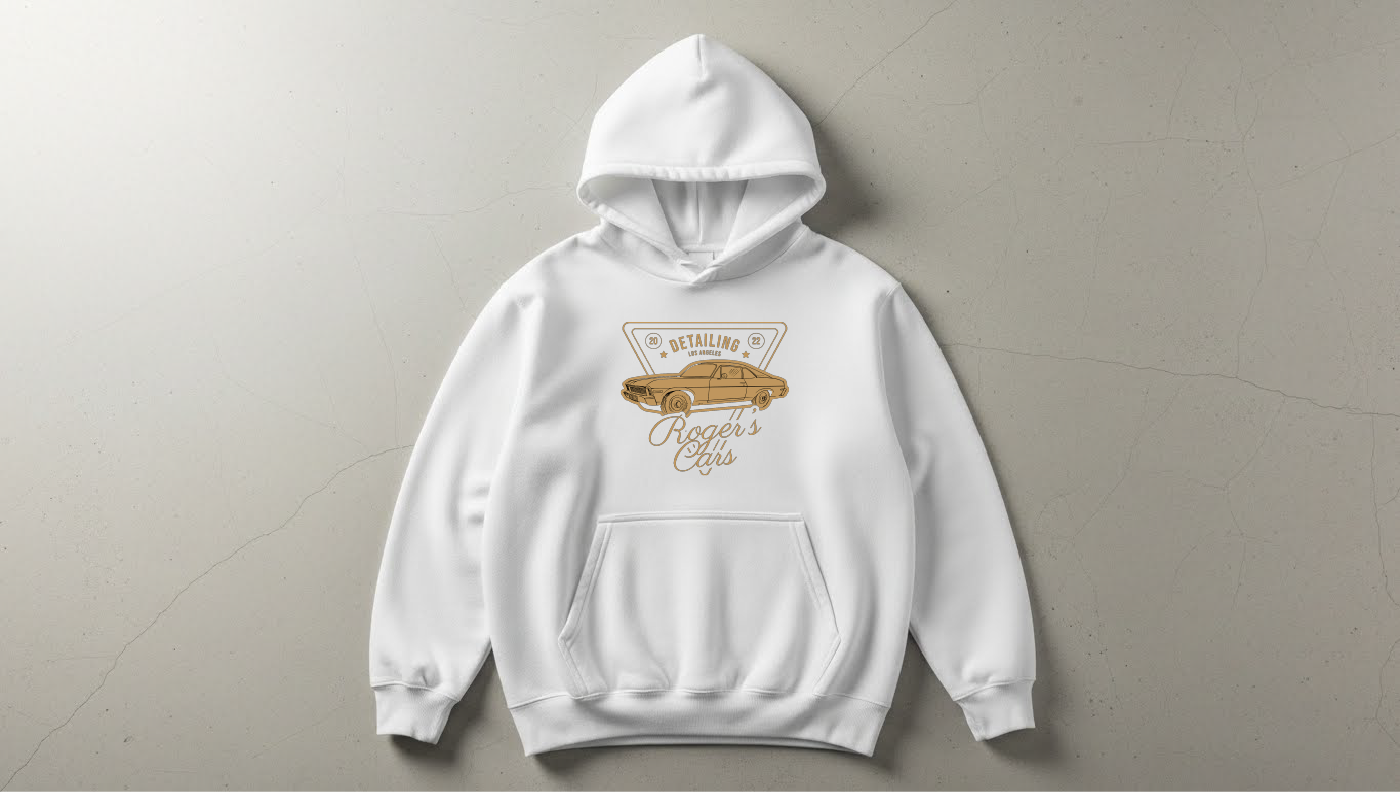 Roger's Car - Baskılı Hoodie - Regular Kalıp