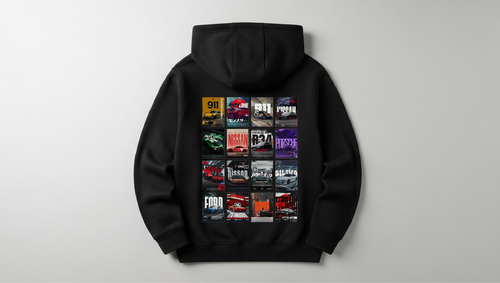 Car's - Baskılı Erkek Hoodie - Regular Kalıp
