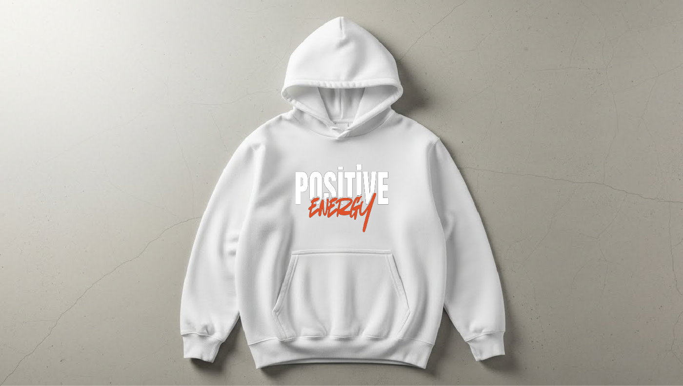 Energy - Baskılı Hoodie - Regular Kalıp