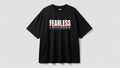 Fearless - Baskılı Unisex tişört - Oversize Kalıp