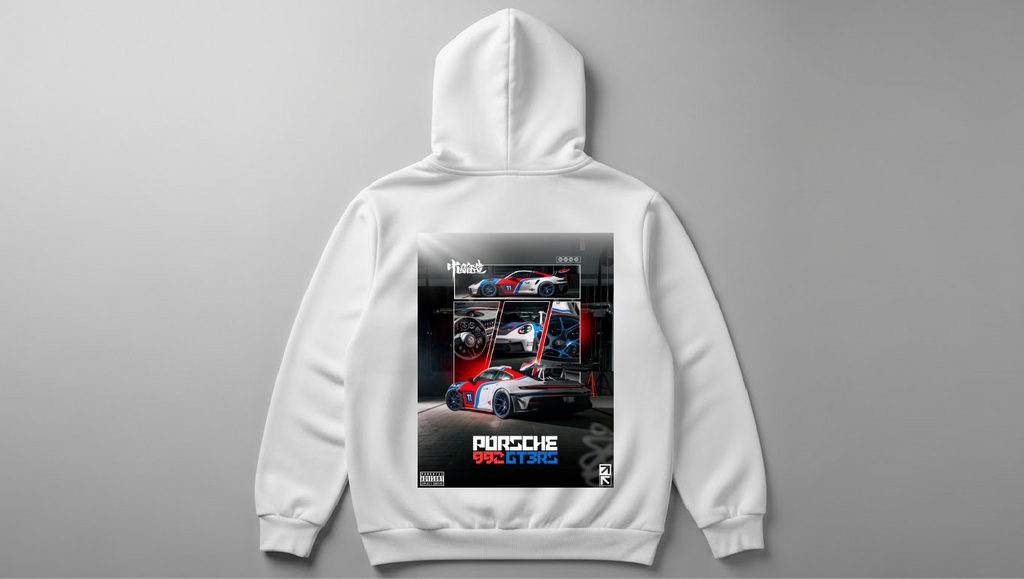 Gt 3rs - Baskılı Erkek Hoodie - Regular Kalıp