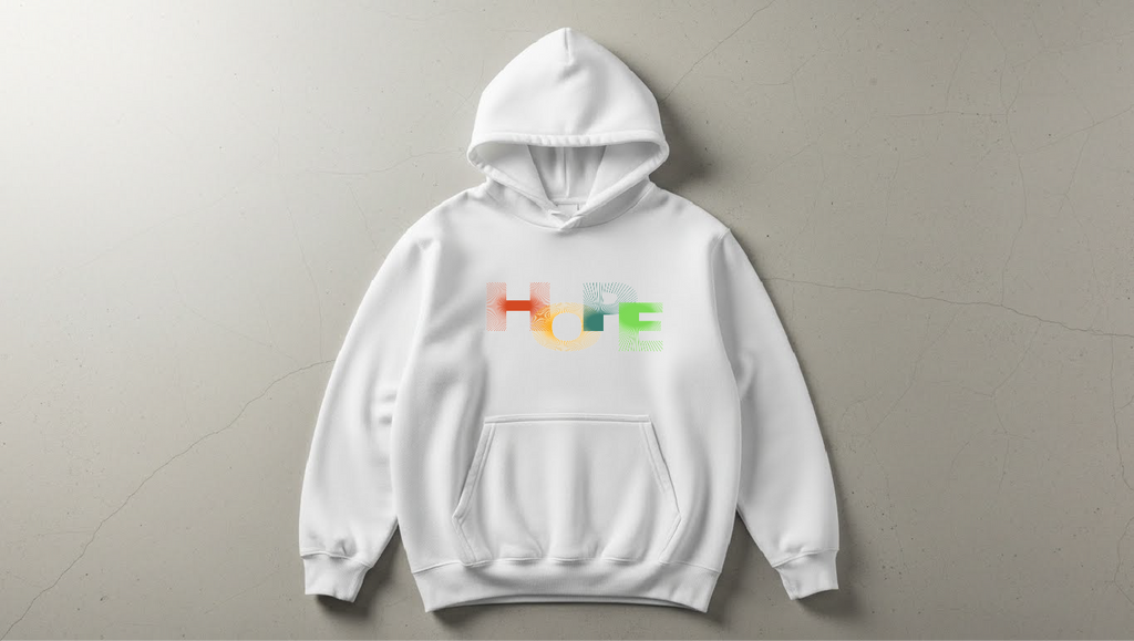 Hope - Baskılı Unisex Hoodie - Regular Kalıp