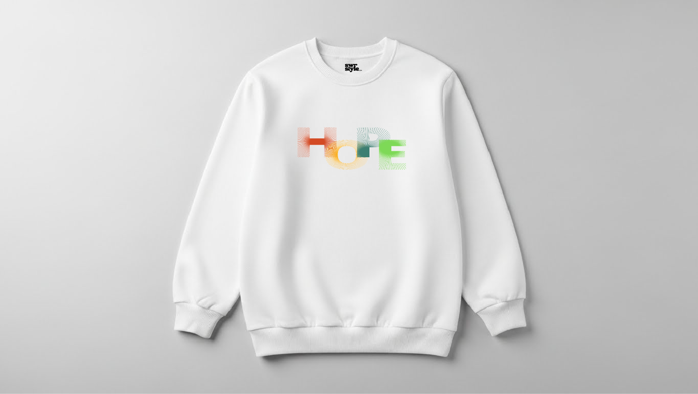 Hope - Baskılı Unisex Sweatshirt - Regular Kalıp
