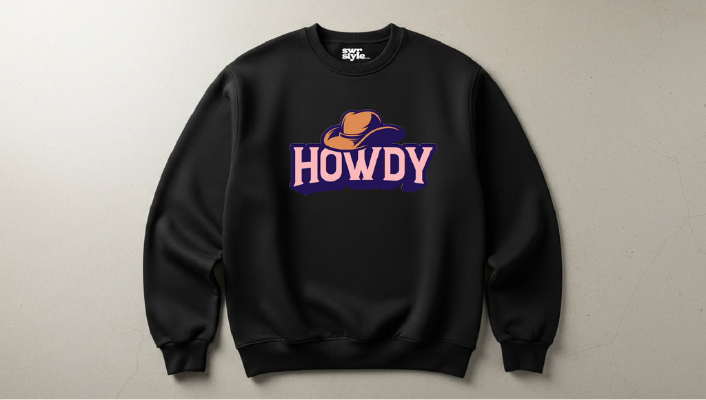 Howdy - Unisex Baskılı Sweatshirt - Regular Kalıp