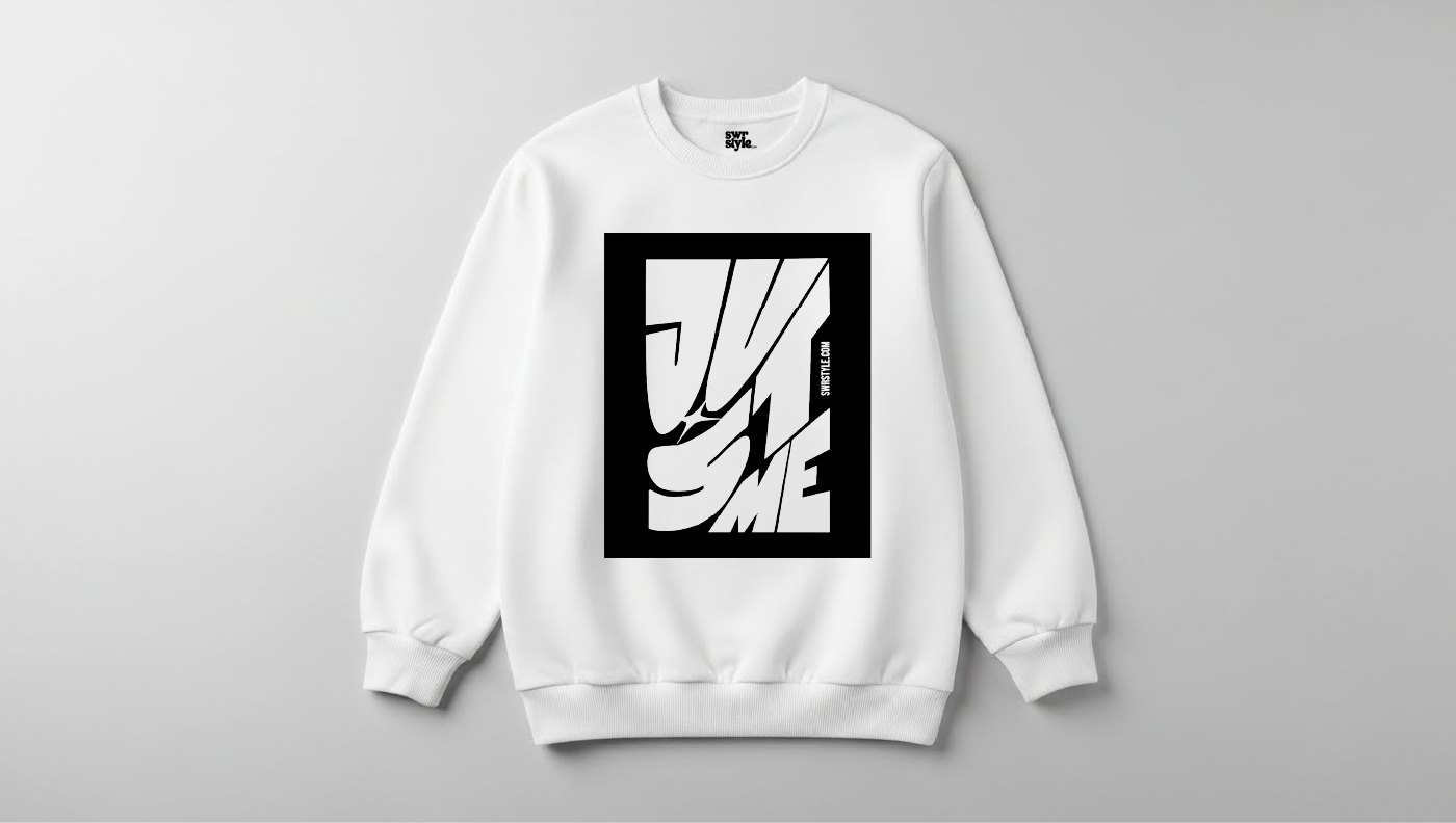 Just Me - Baskılı Unisex Sweatshirt - Regular Kalıp