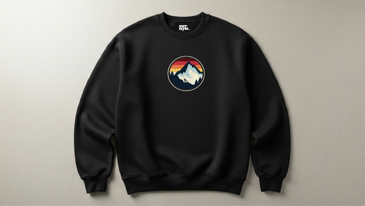 Mountain - Baskılı Unisex Sweatshirt - Regular Kalıp