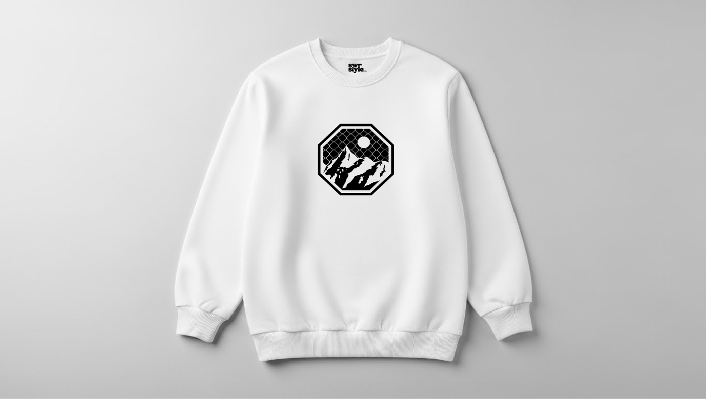 Mountain - Baskılı Unisex Sweatshirt - Regular Kalıp