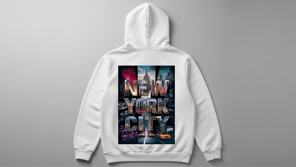 New York - Baskılı Unisex Hoodie - Regular Kalıp