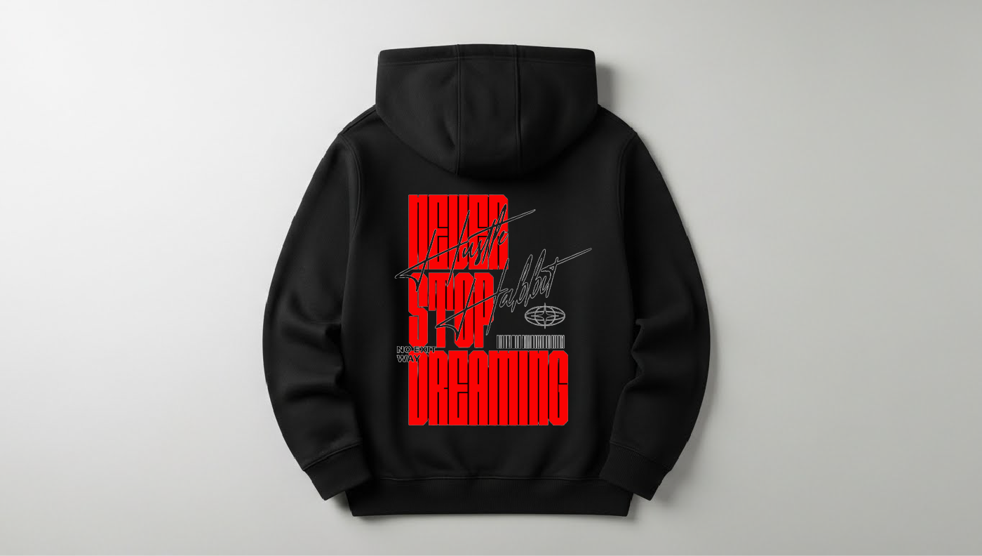 No Exit - Baskılı Unisex Hoodie - Regular Kalıp