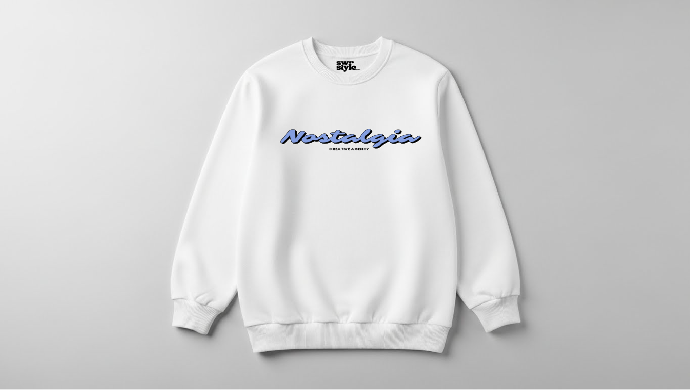 Nostalgia - Baskılı Unisex Sweatshirt - Regular Kalıp