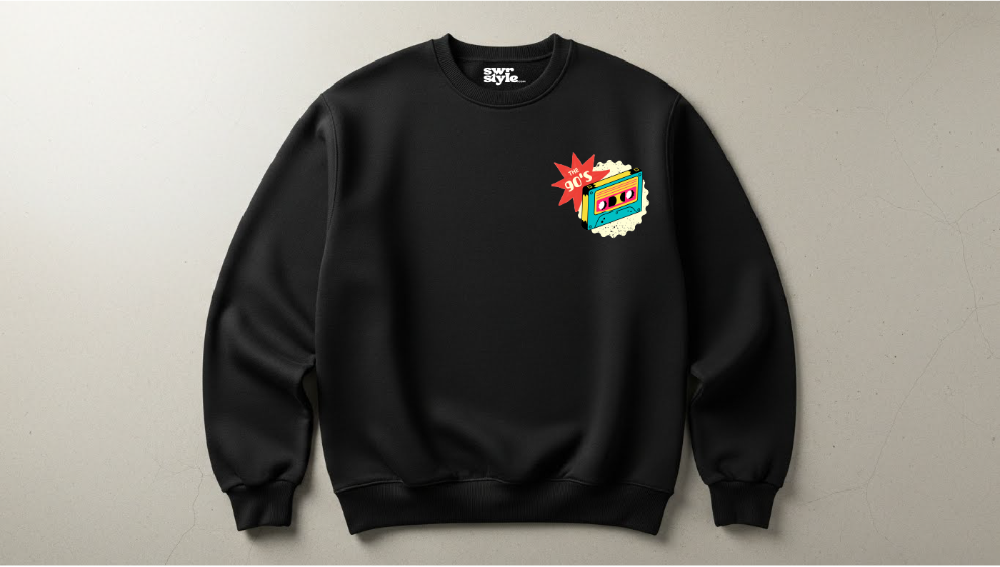 The 90's - Unisex Baskılı Sweatshirt - Regular Kalıp