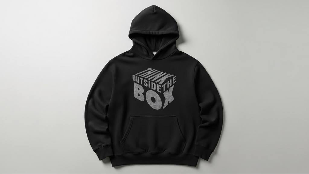 The Box - Baskılı Unisex Hoodie - Regular Kalıp