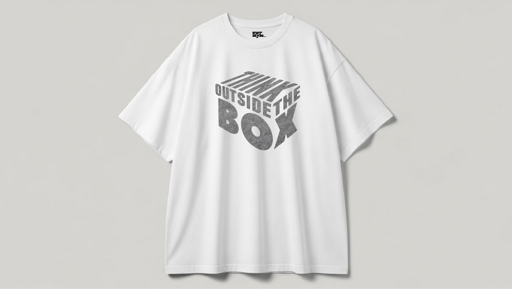 The Box - Baskılı Unisex Tişört - Oversize Kalıp