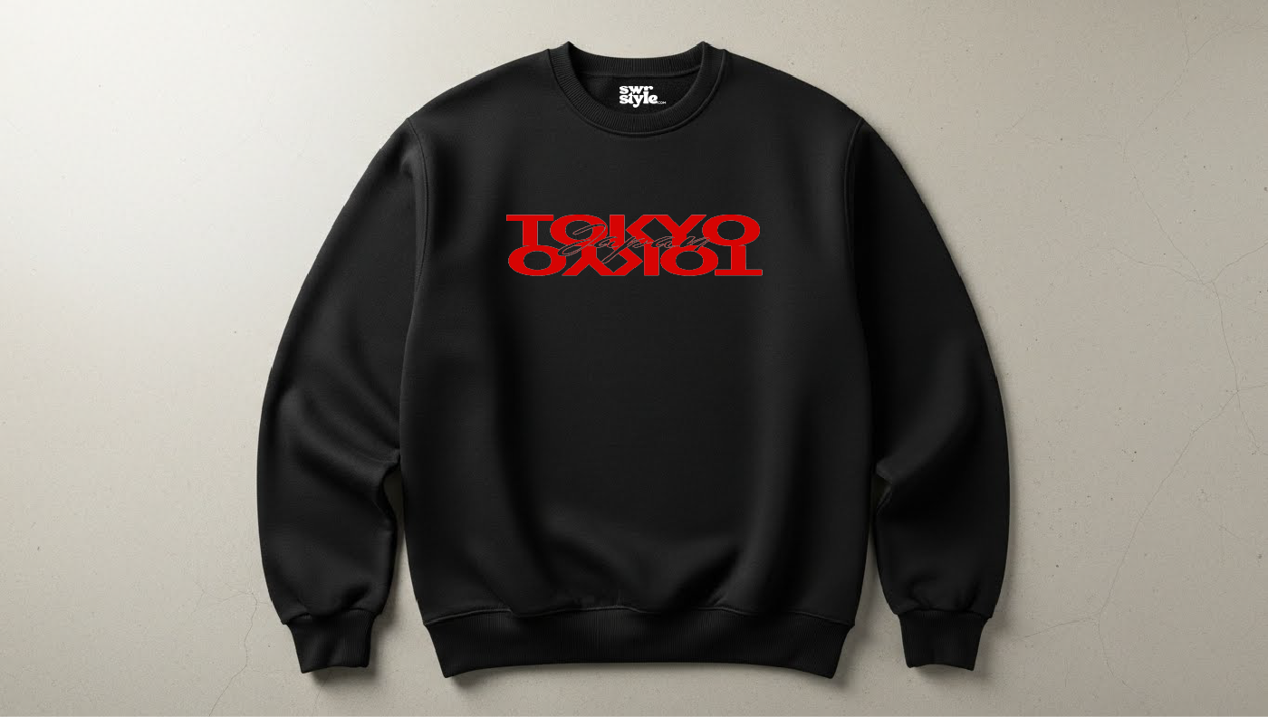 Tokyo - Baskılı Unisex Sweatshirt - Regular Kalıp
